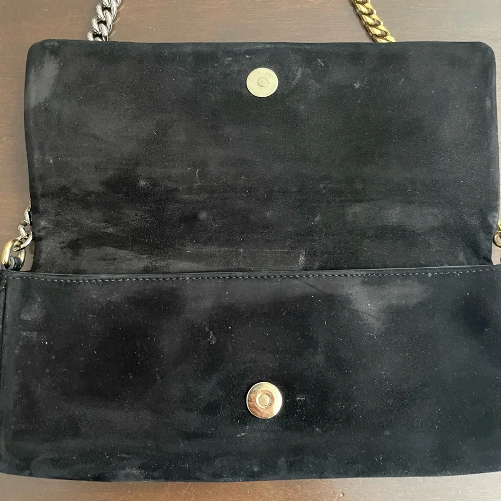 DOLCE & GABBANA EVENING BLACK SUEDE BAG - Picture 10 of 14